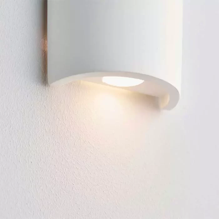 LED Curved Ceramic Wall Light 10CM