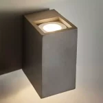 LED grey concrete wall washer light