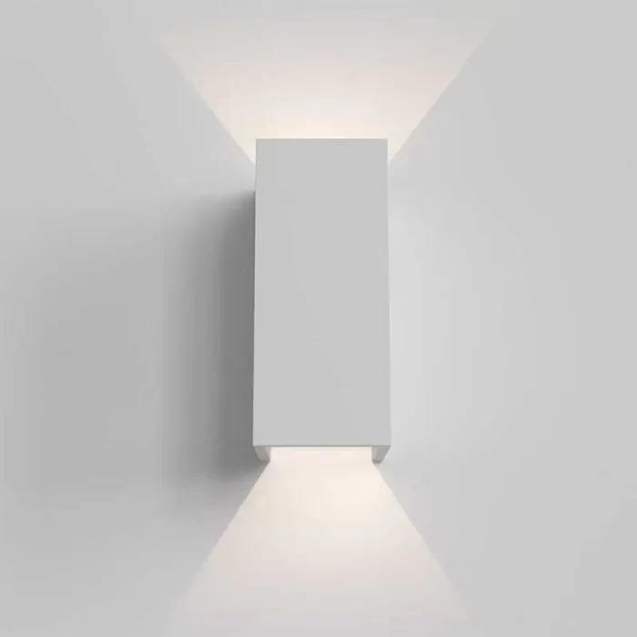 Modern Plaster Wall Washer Light White