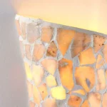 Natural Stone Mosaic Effect Wall Light For Bedroom, Living Room and Dining Room