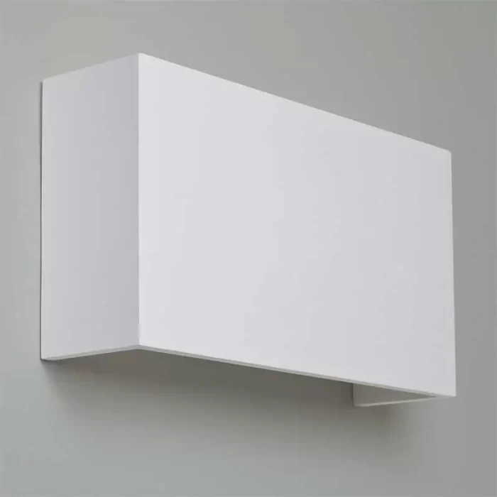 Square White Plaster Wall Washer Light