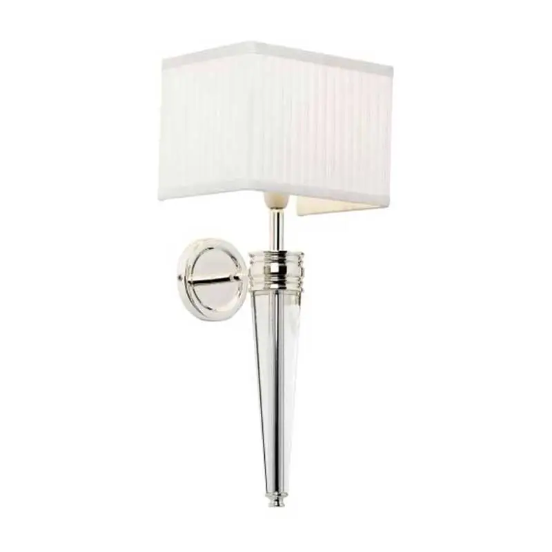 Traditional Wall Light With Silk Shade
