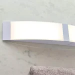 Acrylic LED Curved Bathroom Wall Light