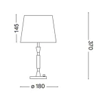Adjustable Satin Nickel Table Lamp