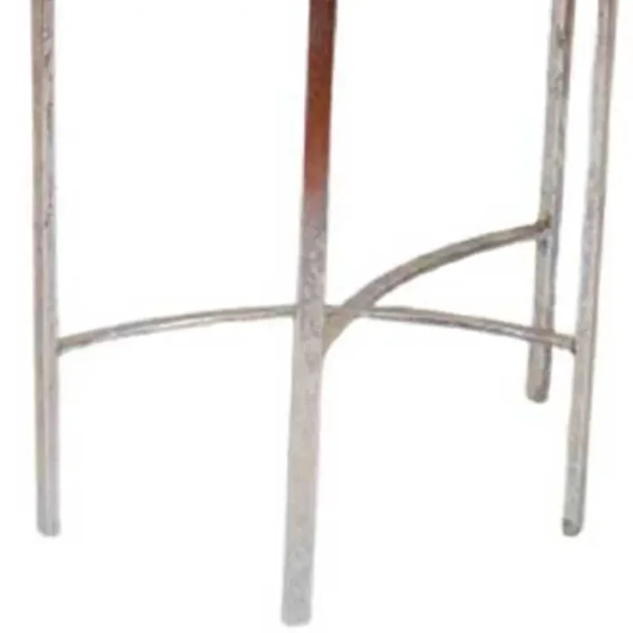 Ant Silver Half Side End Table