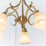 Antique Brass Chandelier Light