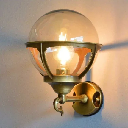 Antique Globe Lantern Outdoor Wall Light