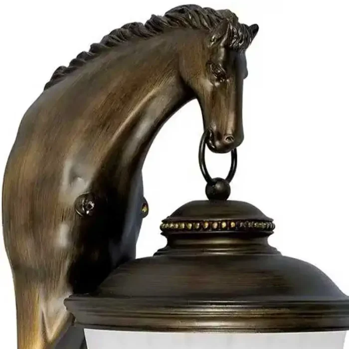 Antique Horse Traditional Outdoor Wall Light