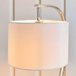 Arched Bright Nickel Table Lamp