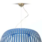 Pendant light with blue shade in 38cm size