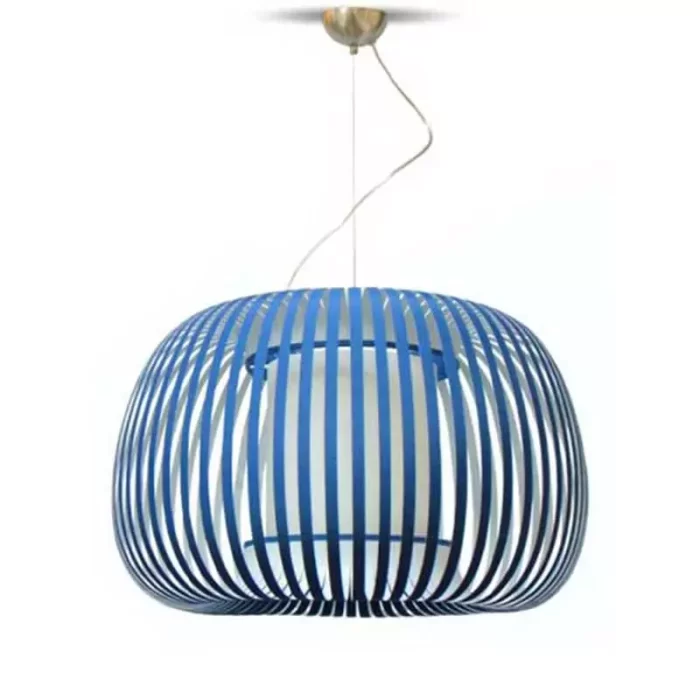 Pendant light with blue shade in 50cm size