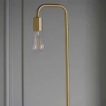 Brushed Brass Clean Line Floor Lamp