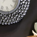 Bubble Mirrored Glass Clock