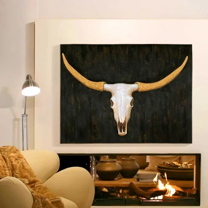 Buffalo Acrylic Painting 120CM