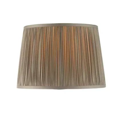 Charcoal grey silk lamp shade