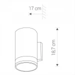 Clear Ring Modern Outdoor Wall Light