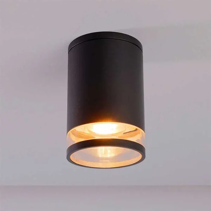 Clear Ring Outdoor Ceiling Light