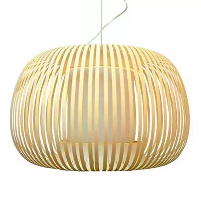 Pendant light with cream shade in 50cm size