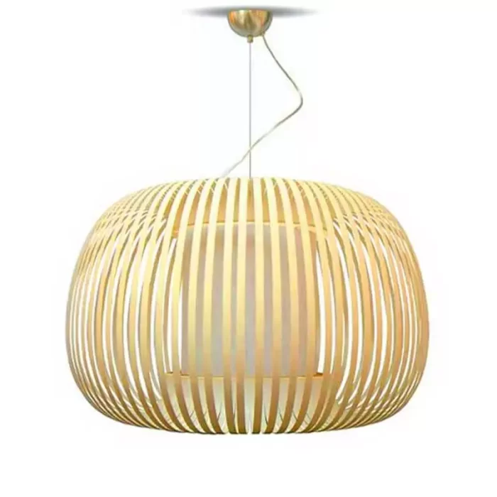 Pendant light with cream shade in 50cm size