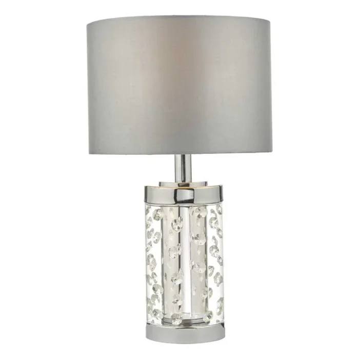 Crystal Beads Glass Base Table Lamp
