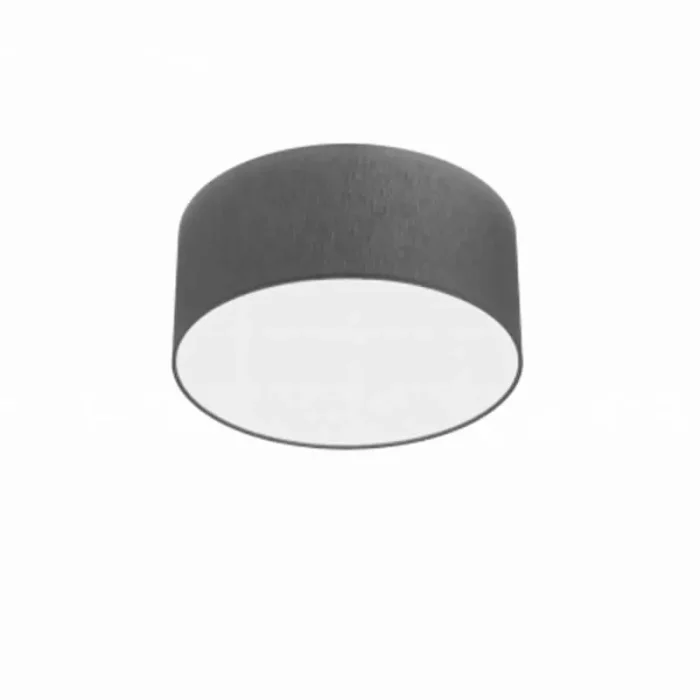 Flush Ceiling Light With Grey Shade