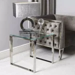 Glass End Table 55CM