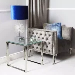 Glass End Table 55CM