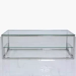 Glass Tiered Coffee Table 120CM