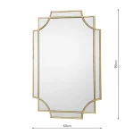 Glided Frames Gold Rectangle Mirror