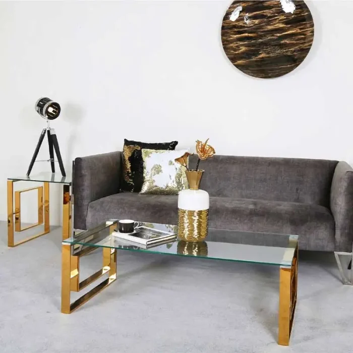 Gold Coffee Table 120CM