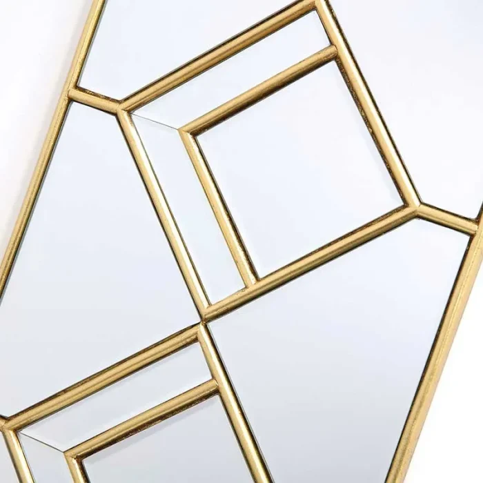 Gold Foil Detail Hall Mirror