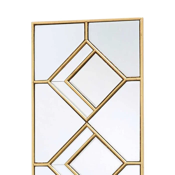 Gold Foil Detail Hall Mirror