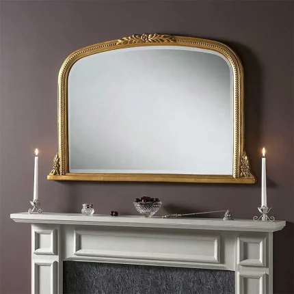 Gold Overmantle Classic Mirror