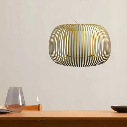 Pendant light with gold shade in 60cm size