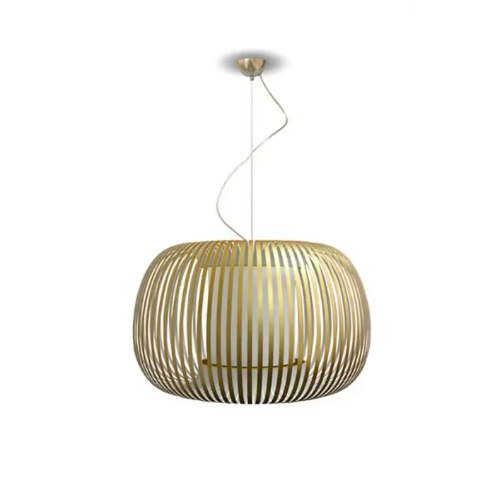 Pendant light with gold shade in 60cm size