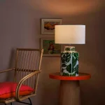 Green Palm Table Lamp Base