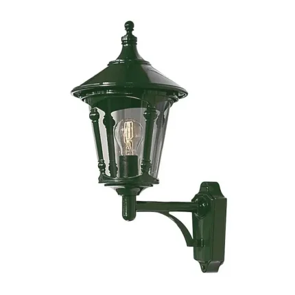 Green Round Lid Outdoor Wall Light