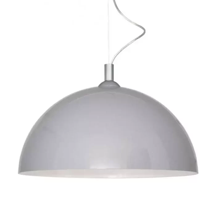 Bowl pendant light in grey shade