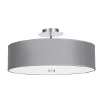 Ceiling pendant light with grey shade
