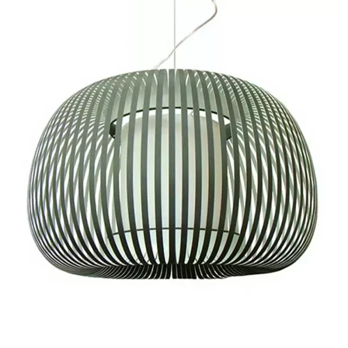 Pendant light with grey shade in 50cm size