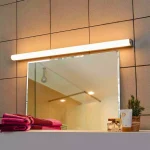 Horizontal Polished Chrome Bathroom Wall Light