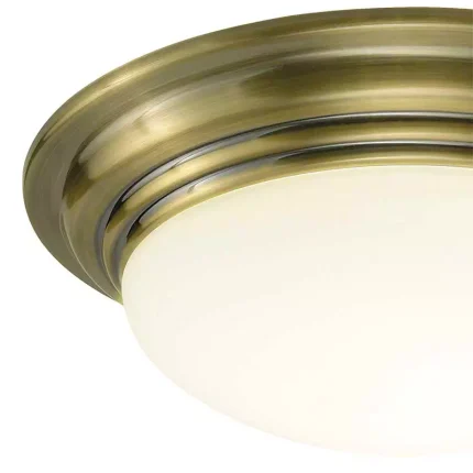 IP44 Brass Trim Bathroom Ceiling Light