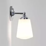 IP44 White Chrome Bathroom Wall Light