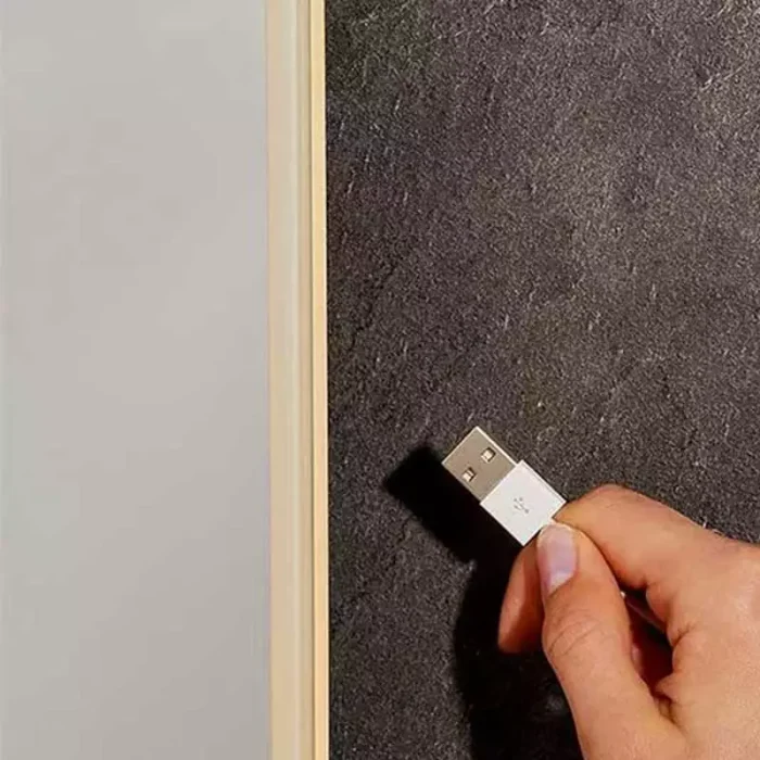 LED Shaver Demister USB Bathroom Mirror