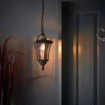 Matt Black Outdoor Hanging Lantern