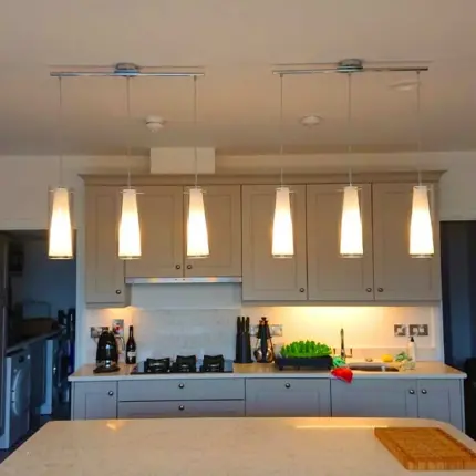Opal matt glass bar pendant light for kitchen island and dining room