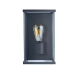 Outdoor boxed wall light black