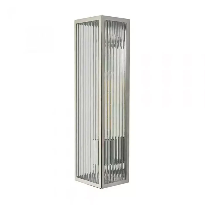 Polished Stainless Steel Bathroom Wall Light