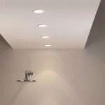 Recessed Round Ceiling Light White 85MM