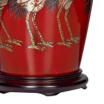 Red Bird Table Lamp Base